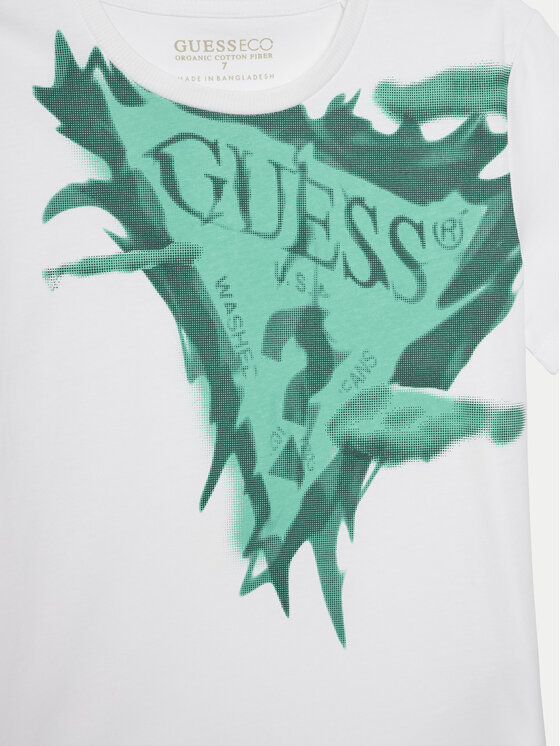 Guess Guess Tričko L5GI20 K8HM4 Biela Regular Fit
