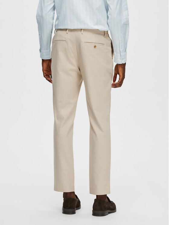 Selected Homme Selected Homme Hlače 16085270 Bijela Slim Fit