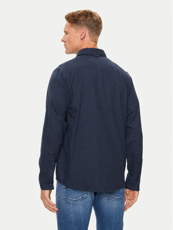 Brave Soul Brave Soul Koszula MSH-230HOLMES Granatowy Regular Fit