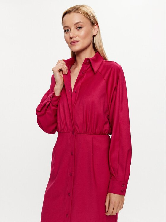 Silvian Heach Silvian Heach Rochie tip cămașă GPA23319VE Roz Regular Fit