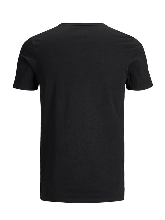 Jack&Jones Jack&Jones Set 2 majice Basic 12133914 Crna Slim Fit