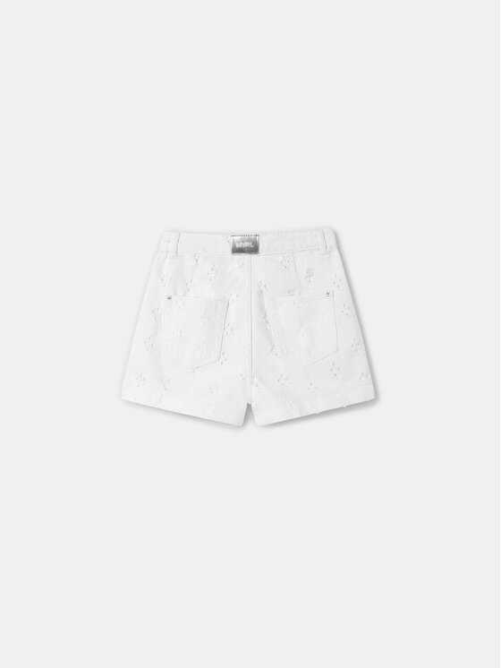 Mayoral Mayoral Шорти от плат 6269 Бял Regular Fit