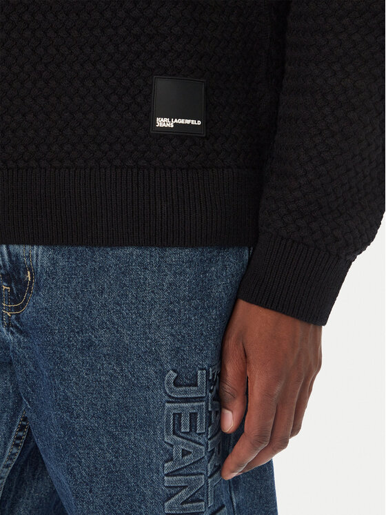Karl Lagerfeld Jeans Karl Lagerfeld Jeans Tricou polo B4M18065 Negru Regular Fit