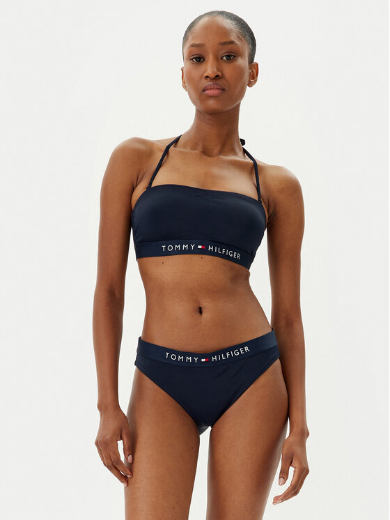 Tommy Hilfiger Tommy Hilfiger Горнище на бански UW0UW04136 Тъмносин