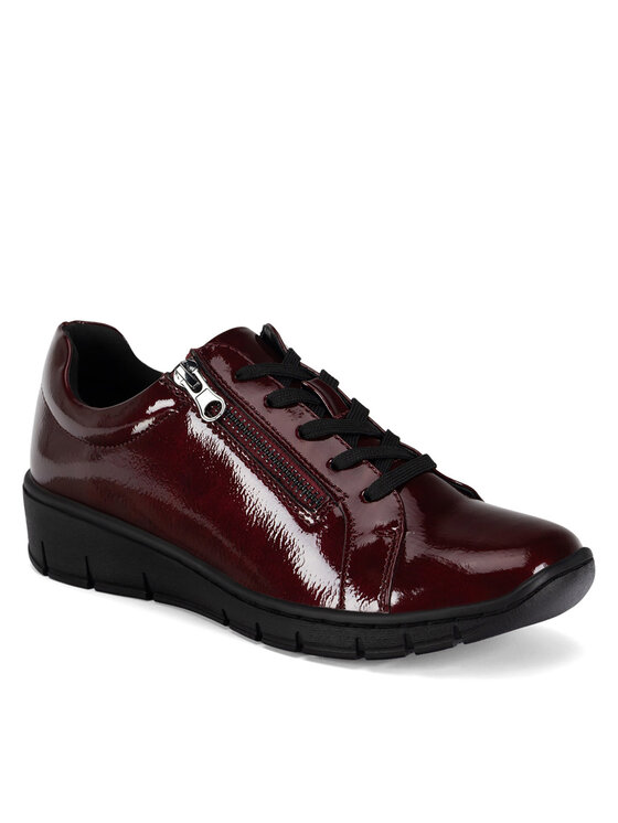 Clara Barson Clara Barson Nizki čevlji CLAIRE WS6075-16 Bordo rdeča