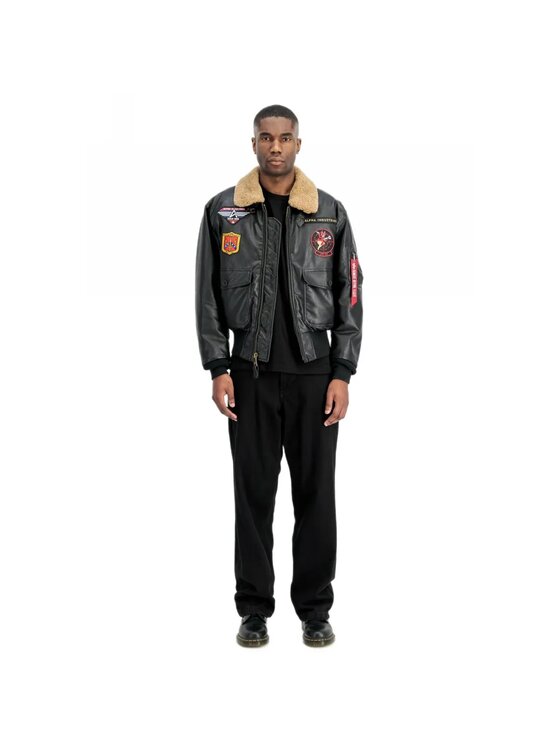 Alpha Industries Alpha Industries Kurtka bomber AI.268133 Czarny Regular Fit