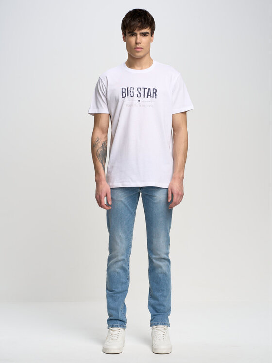 BIG STAR BIG STAR T-Shirt bruno_101 Biały Basic Fit