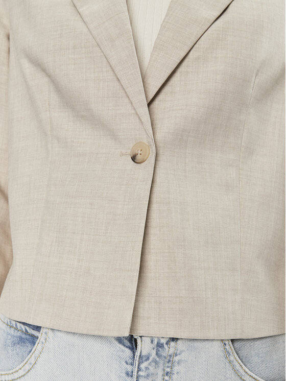 Vero Moda Vero Moda Marynarka Nancy 10304631 Beżowy Slim Fit