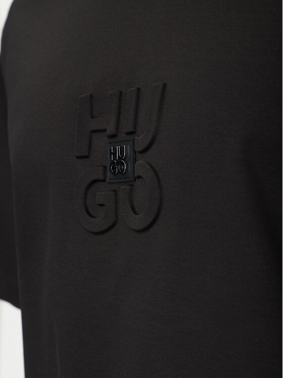 HUGO HUGO T-shirt Debostac 50535499 Crna Relaxed Fit