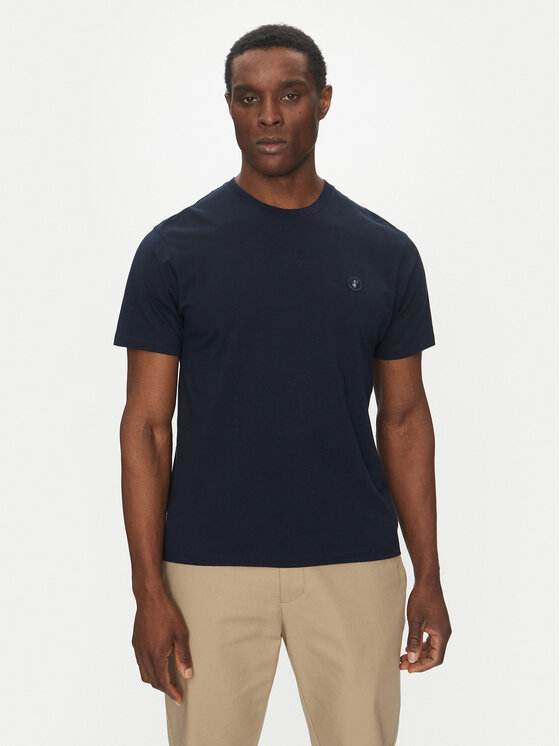 Save The Duck Save The Duck T-krekls DT1194M BESY20 Tumši zils Regular Fit