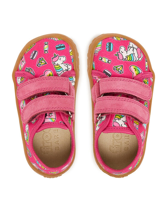 Froddo Froddo Bačkory Barefoot Canvas G1700440-10 M Růžová