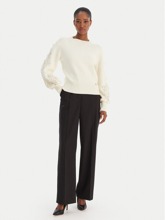 Artigli Artigli Sweter ACMA002804 Écru Regular Fit