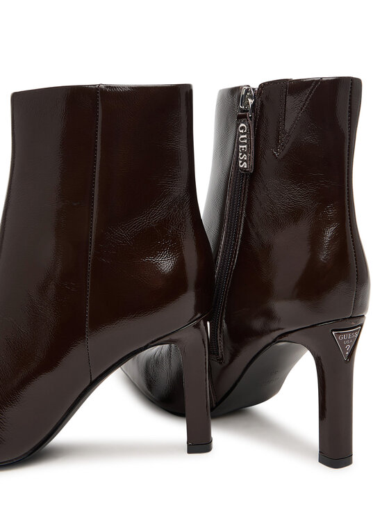 Guess Guess Botki FLFREB LEA10 Brązowy ciemny