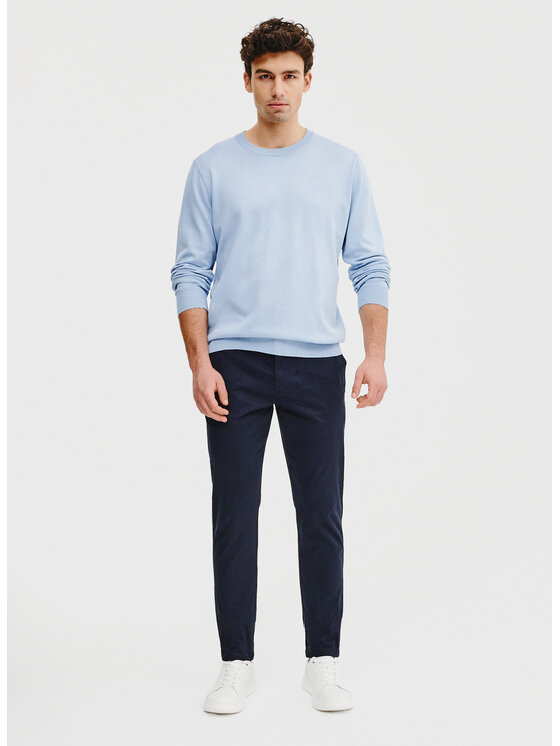 Pako Lorente Pako Lorente Sweter P25SF-2X-007 Błękitny Classic Fit
