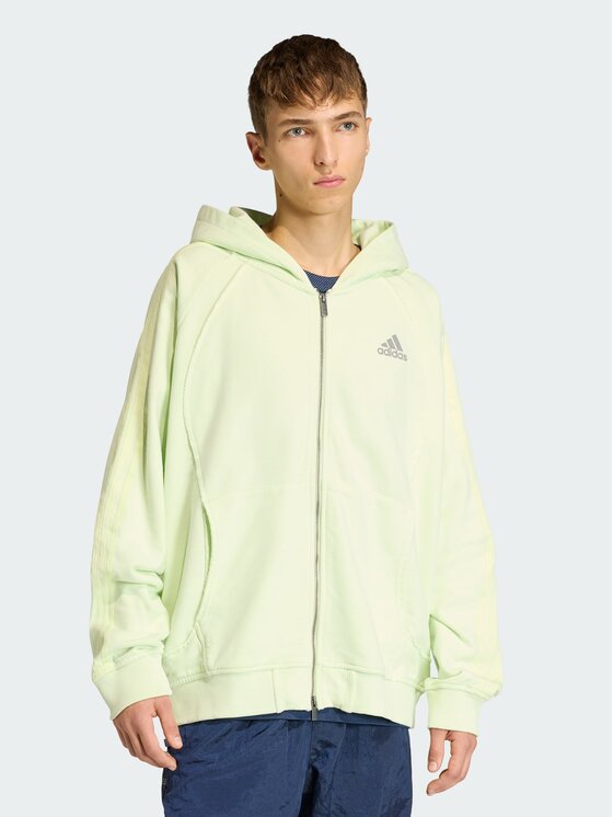 adidas adidas Bluza Adilenium Season 4 Zielony jasny Loose Fit