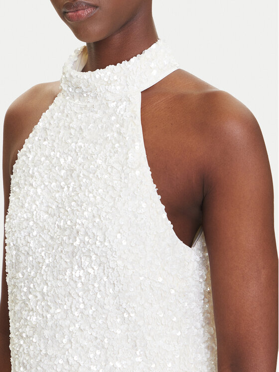 YAS YAS Koktejlové šaty Mira 26037830 Écru Regular Fit