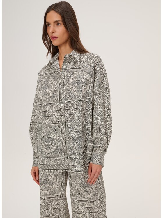 LEBRAND LEBRAND Koszula Meryl Biały Oversize