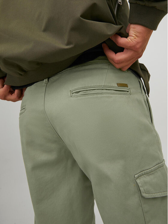 Jack & Jones Jack & Jones Pantaloni din material Ollie 12224001 Verde Regular Fit