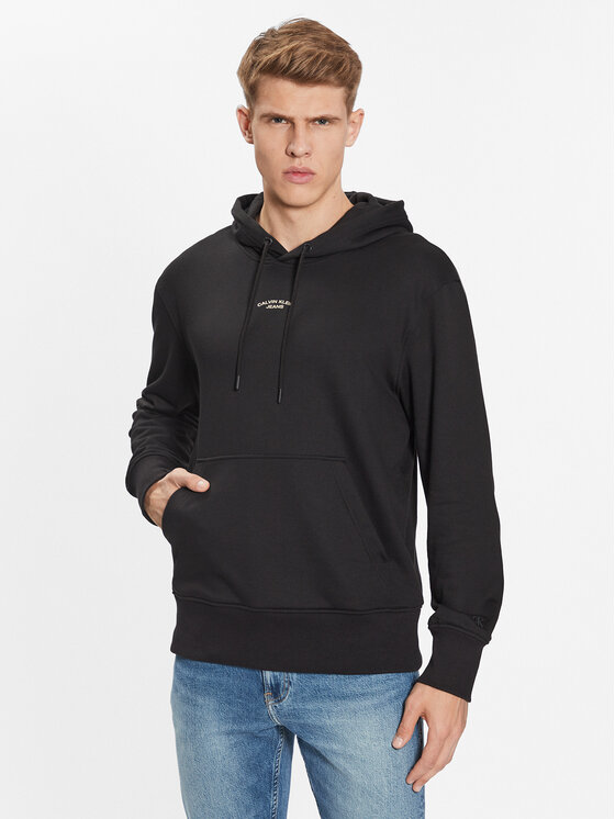 Calvin Klein Jeans Bluză J30J324228 Negru Relaxed Fit