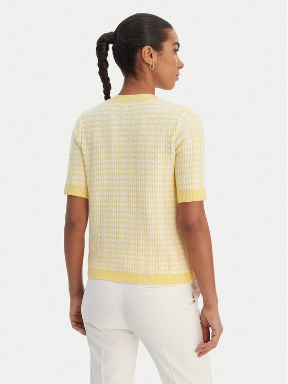 Morgan Morgan Kardigan 261-MIRES Żółty Slim Fit