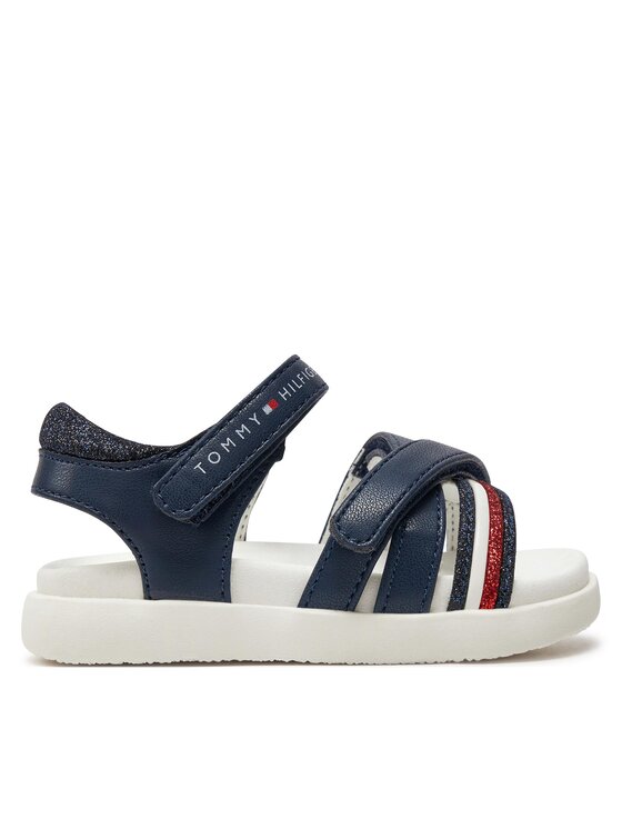 Sandale Tommy Hilfiger Strippes Velcro Sanadal T1A2-33234-0326 M Bleumarin