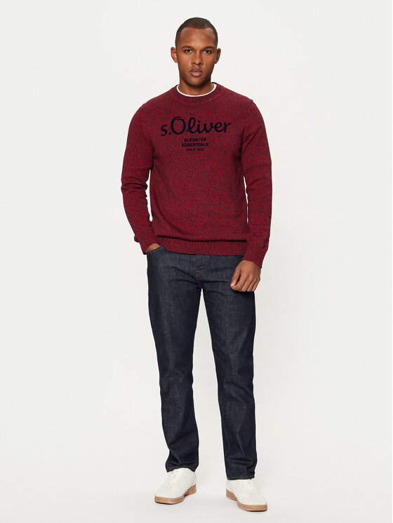 ULTERIOR ニットポロ s.Oliver Pulover 2152697 Roșu Regular Fit | Modivo.ro