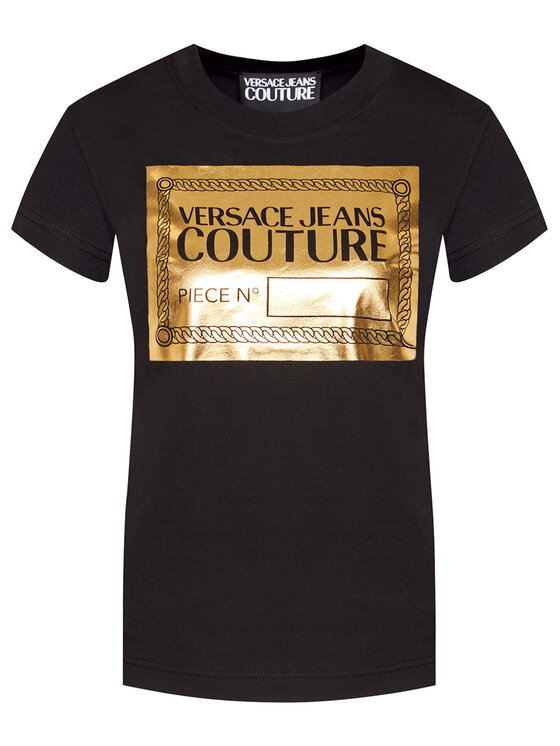 Maglietta versace nera e oro clearance