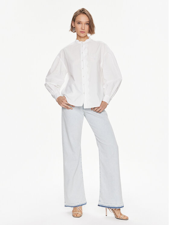 TWINSET TWINSET Cămașă 241TP2080 Alb Relaxed Fit