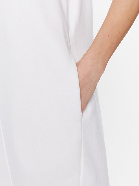 KARL LAGERFELD KARL LAGERFELD Vsakodnevna obleka Logo 225W1356 Bela Relaxed Fit