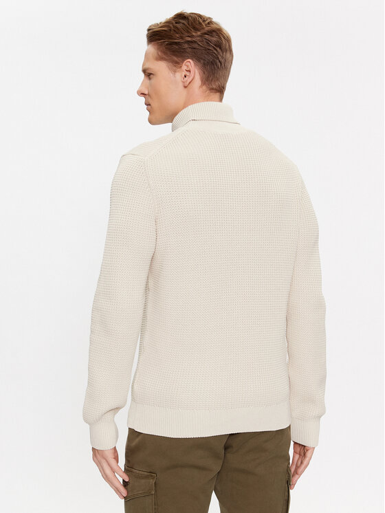 Aeronautica Militare Aeronautica Militare Rollkragenpullover 232MA1451L512 Écru Regular Fit
