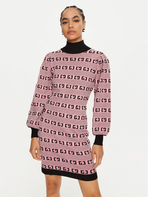 Gaudi Gaudi Trikotažinė suknelė 421BD13005 Rožinė Loose Fit