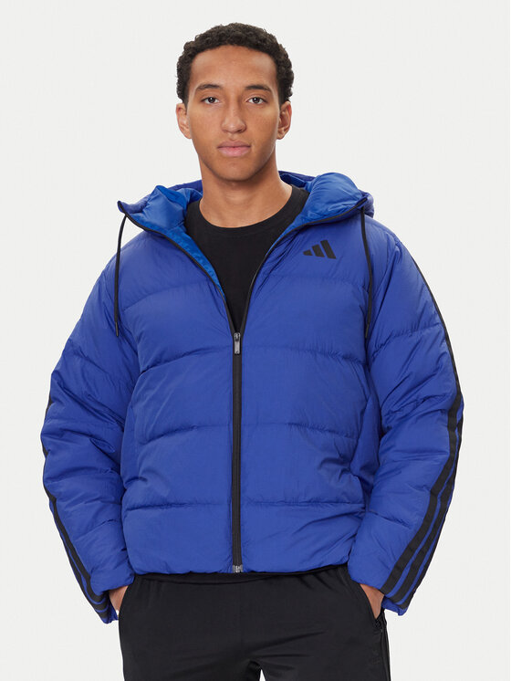 adidas adidas Geacă din puf Essentials Climawarm 3-Stripes JW9099 Albastru Regular Fit