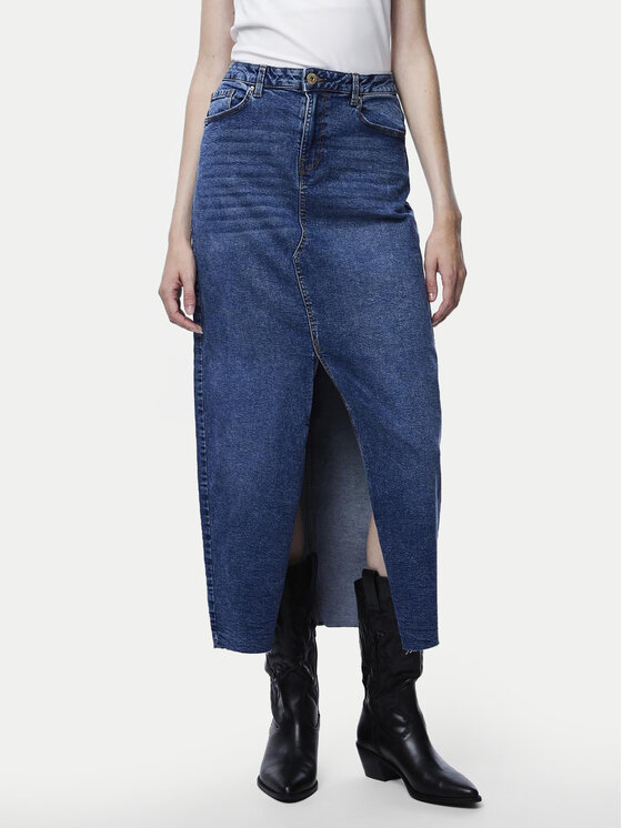 Női Farmer szoknya Pieces, Méret: L, Kék, Jessie 17150234