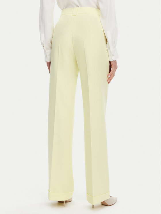 Maryley Maryley Riidest püksid 25EB537/M26/43LL Kollane Regular Fit