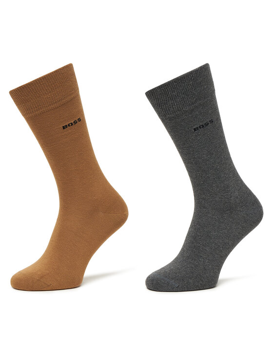 BOSS BOSS 2er-Set hohe Herrensocken 50467709 Beige