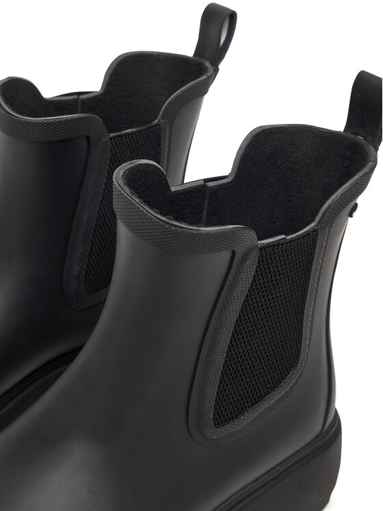 Tommy Hilfiger Tommy Hilfiger Gummistiefel Flag Ankle Warm Lining FW0FW08974 Schwarz