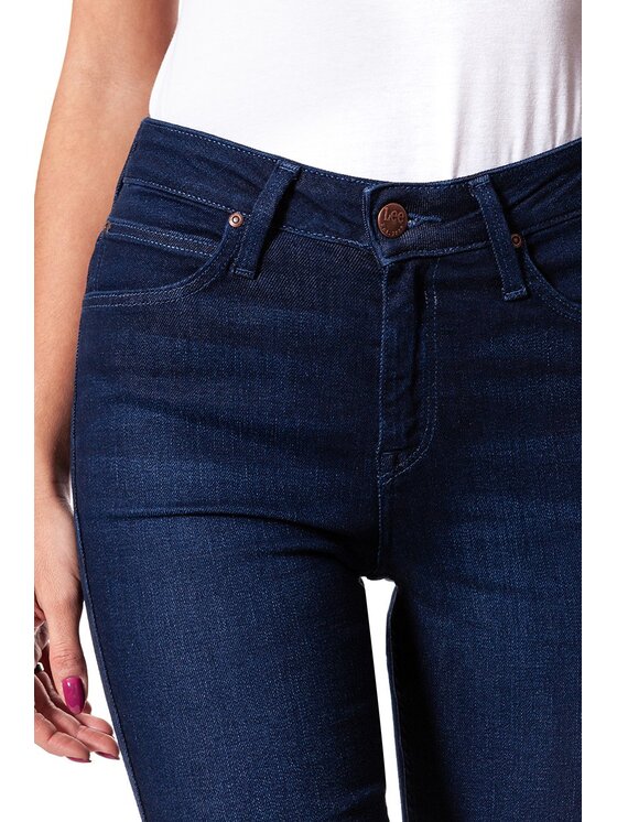 Lee Lee Jeansy SCARLETT HIGH Niebieski Skinny Fit