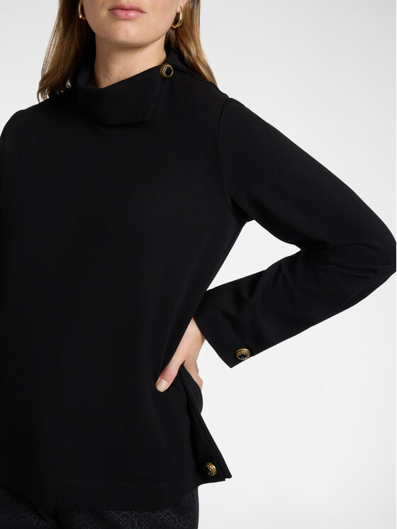 Elena Mirò Elena Mirò Felpa G817Z000730N033 Nero Regular Fit