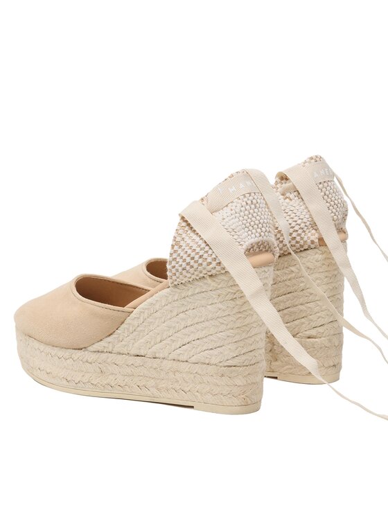 Manebi Manebi Espadrilles Soft Suede Wedge Espadrilles M 1.1 WV Bézs