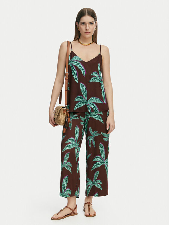 LOLA CASADEMUNT LOLA CASADEMUNT топ LS2615121 Кафяв Regular Fit