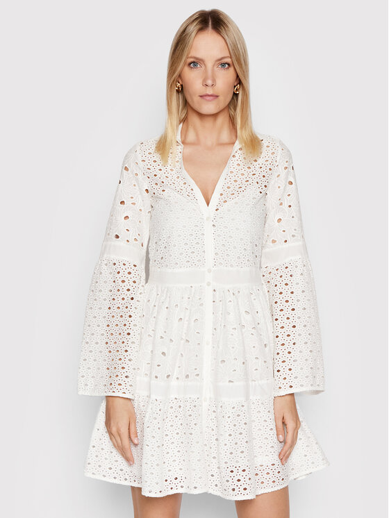 Pinko Poletna obleka Anacapri 1G1775 Y7RQ Bela Regular Fit