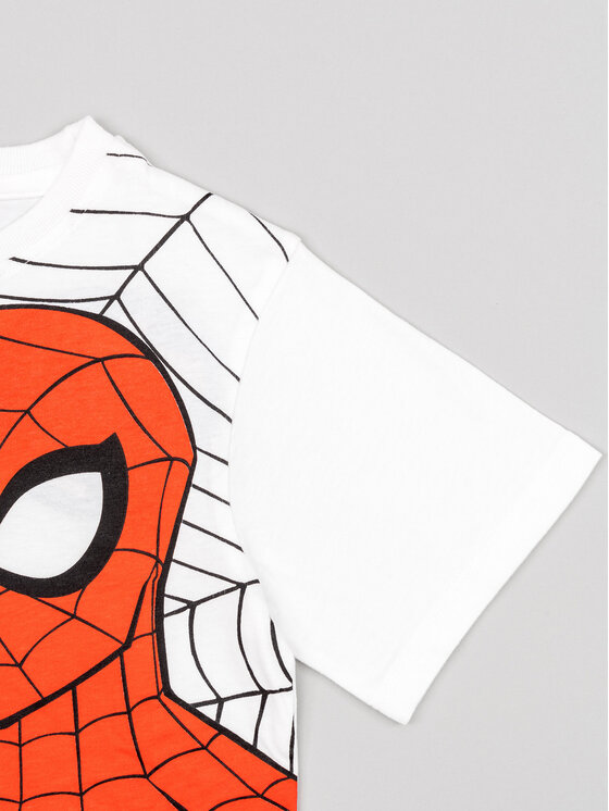 Zippy Zippy Komplekti kuuluvad t-särk ja šortsid Spider-Man ZKBAP0602 23002 Valge Regular Fit