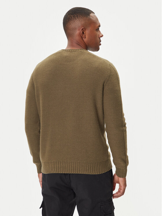 Aeronautica Militare Aeronautica Militare Sweter 252MA1586UL00904 Zielony Regular Fit