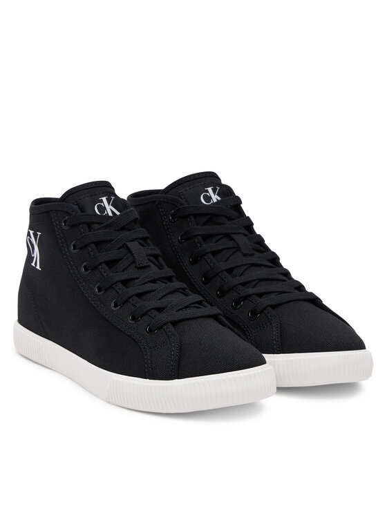 Calvin Klein Jeans Calvin Klein Jeans Sneakersy Ess Vulc Mid Cv Mg Wn YW0YW01761 Czarny
