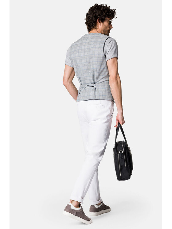 Lancerto Lancerto Kamizelka Lerma KA131123000016 Szary Slim Fit