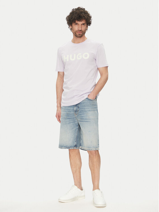 HUGO HUGO T-shirt Dulivio 50467556 Ljubičasta Regular Fit
