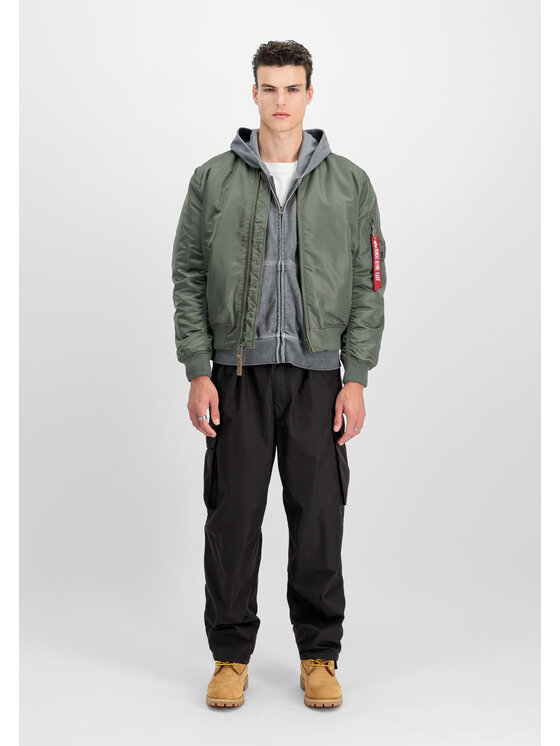 Alpha Industries Alpha Industries Kurtka bomber AI.191118-432 Zielony Slim Fit