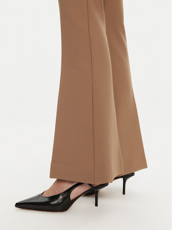 Simona Corsellini Simona Corsellini Pantaloni di tessuto A24CPPA011 Beige Regular Fit