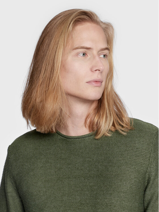 Solid Solid Maglione 21104152 Verde Regular Fit