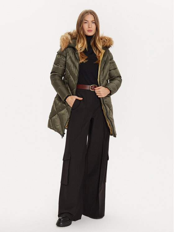Blauer Blauer Vatovaná bunda 24WBLDK03052 Khaki Regular Fit